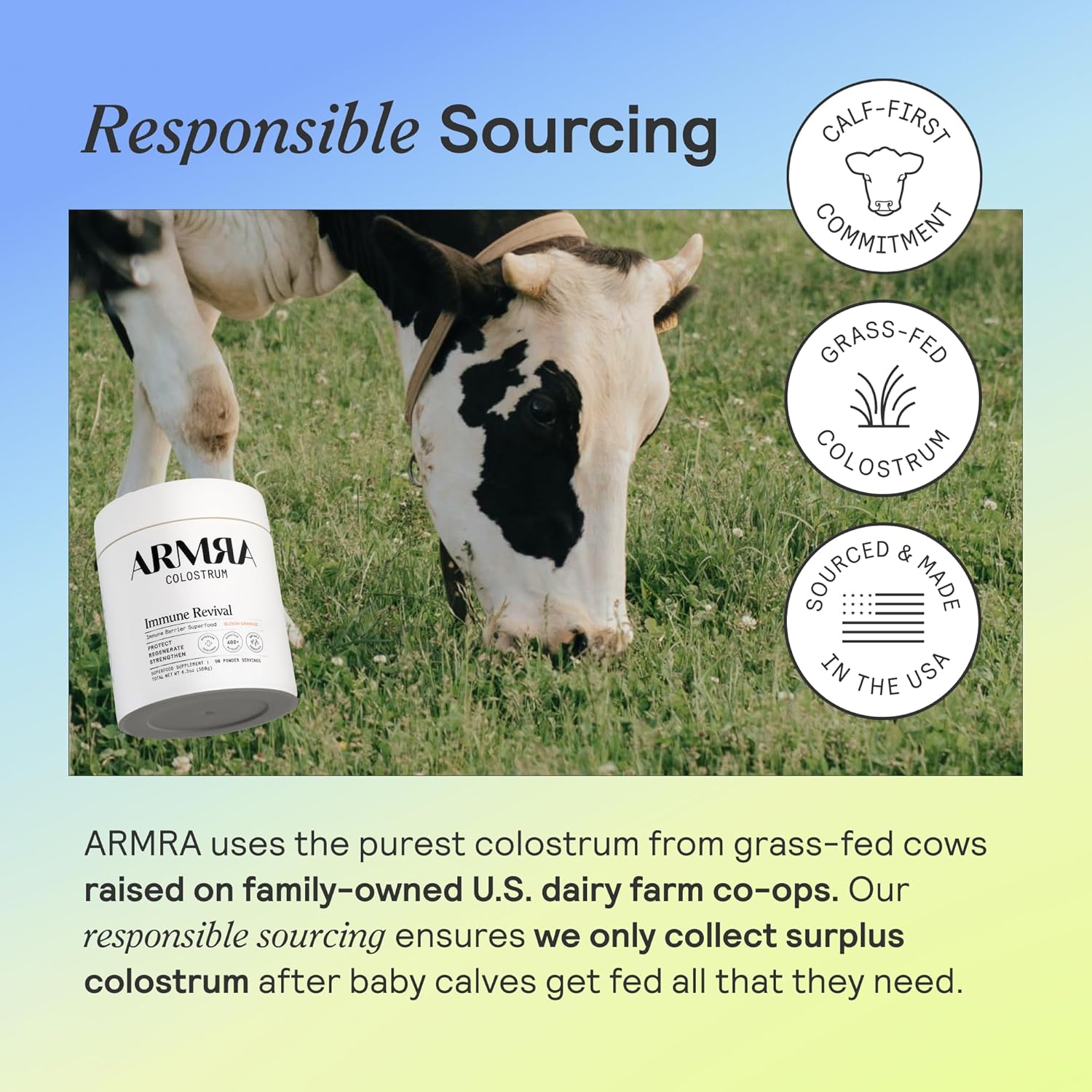 ARMRA Colostrum Unflavored Jar